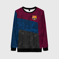 Женский свитшот FC Barcelona: Dark polygons