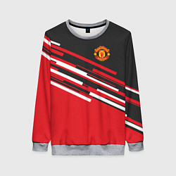 Свитшот женский Man UTD FC: Sport Line 2018, цвет: 3D-меланж