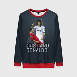 Свитшот женский Christiano Ronaldo, цвет: 3D-красный