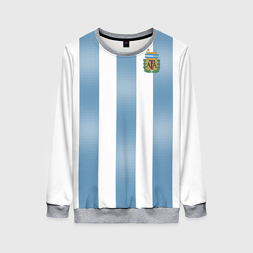 Женский свитшот Сборная Аргентины: ЧМ-2018 / 3D-Меланж – фото 1