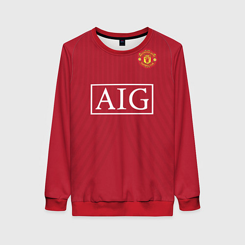 Женский свитшот C Ronaldo retro 2008 / 3D-Красный – фото 1