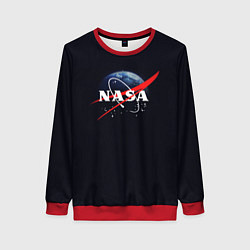 Свитшот женский NASA: Black Space, цвет: 3D-красный
