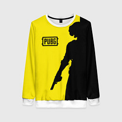 Свитшот женский PUBG: Yellow Shadow, цвет: 3D-белый