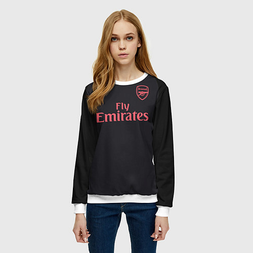 Женский свитшот Ozil away 17-18 / 3D-Белый – фото 3