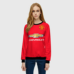 Свитшот женский FC MU: Pogba Home 17/18, цвет: 3D-черный — фото 2