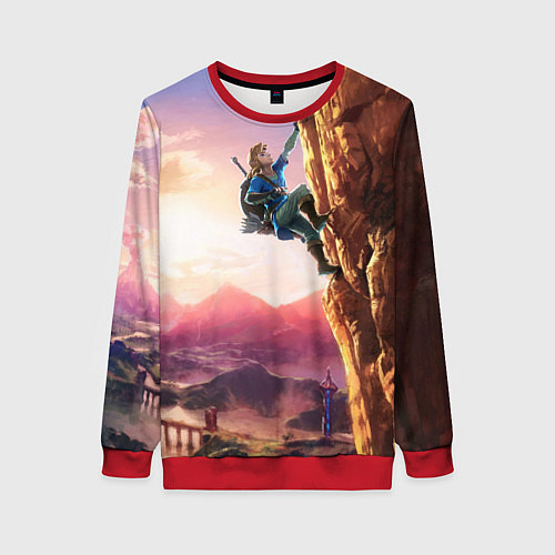 Женский свитшот Zelda Rock / 3D-Красный – фото 1