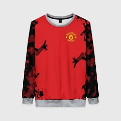 Свитшот женский FC Manchester United: Red Original, цвет: 3D-меланж