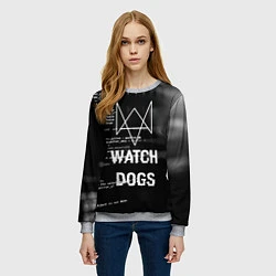 Свитшот женский Watch Dogs: Hacker, цвет: 3D-меланж — фото 2
