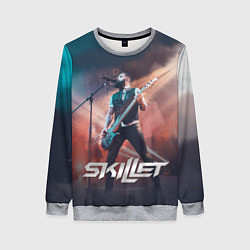 Свитшот женский Skillet: John Cooper, цвет: 3D-меланж