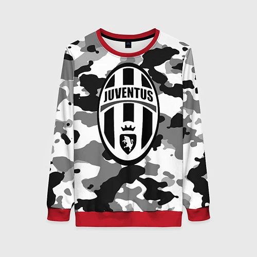 Женский свитшот FC Juventus: Camouflage / 3D-Красный – фото 1