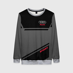 Свитшот женский Audi: Crey & Black, цвет: 3D-меланж