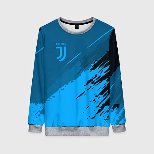 Женский свитшот FC Juventus: Blue Original / 3D-Меланж – фото 1