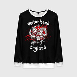 Свитшот женский Motorhead England, цвет: 3D-белый