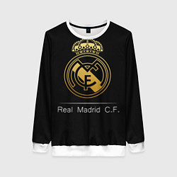 Свитшот женский FC Real Madrid: Gold Edition, цвет: 3D-белый