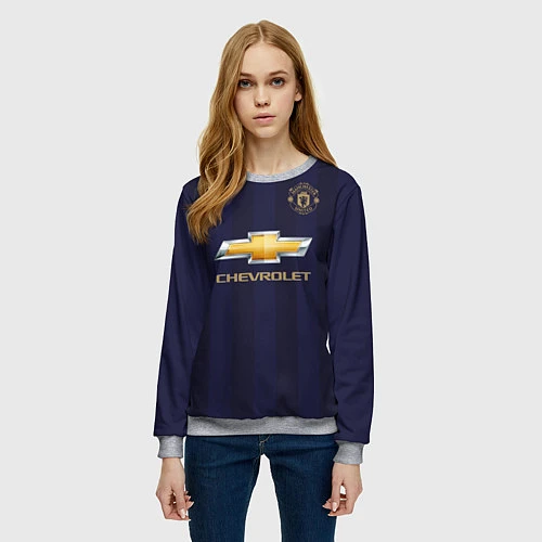 Женский свитшот FC MU: Pogba Away 18/19 / 3D-Меланж – фото 3