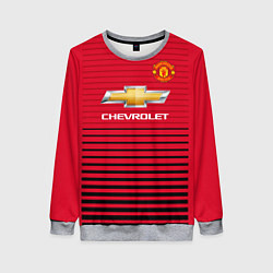 Свитшот женский FC Manchester United: Away 18/19, цвет: 3D-меланж