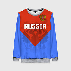 Женский свитшот Russia Red & Blue