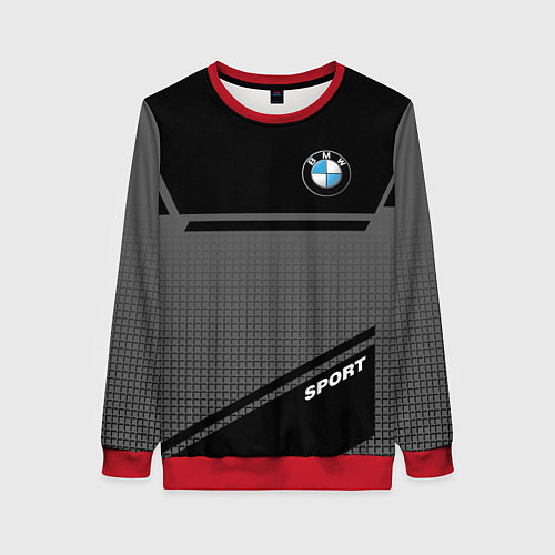 Женский свитшот BMW SPORT БМВ СПОРТ / 3D-Красный – фото 1