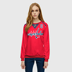 Свитшот женский Washington Capitals: Ovechkin Red, цвет: 3D-красный — фото 2