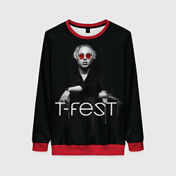 Свитшот женский T-Fest: Black Style, цвет: 3D-красный