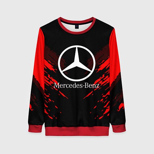 Женский свитшот Mercedes-Benz: Red Anger / 3D-Красный – фото 1