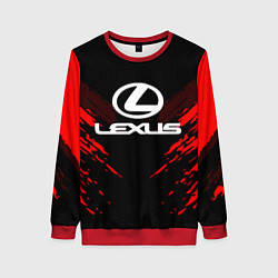 Свитшот женский Lexus: Red Anger, цвет: 3D-красный