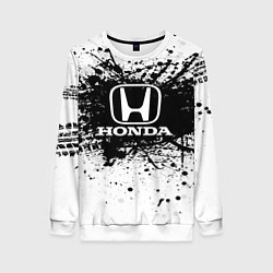Свитшот женский Honda: Black Spray, цвет: 3D-белый