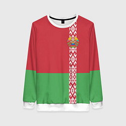 Свитшот женский Беларусь, цвет: 3D-белый
