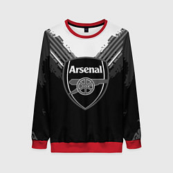 Свитшот женский FC Arsenal: Black Style, цвет: 3D-красный