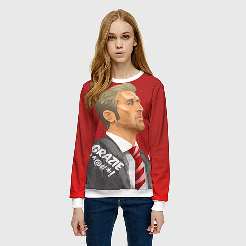 Женский свитшот Grazie / 3D-Белый – фото 3