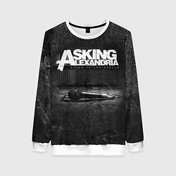 Свитшот женский Asking Alexandria: Black Micro, цвет: 3D-белый