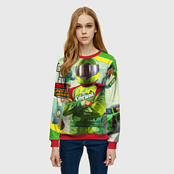 Свитшот женский GTA V: Online Racer, цвет: 3D-красный — фото 2