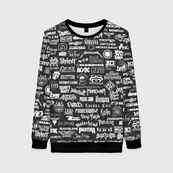 Свитшот женский Rock Star, цвет: 3D-черный