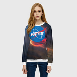 Свитшот женский Fortnite NASA, цвет: 3D-белый — фото 2