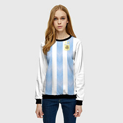 Свитшот женский Сборная Аргентины, цвет: 3D-черный — фото 2