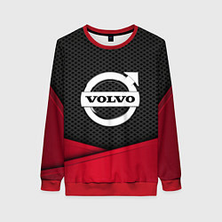 Свитшот женский Volvo: Grey Carbon, цвет: 3D-красный