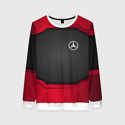 Свитшот женский Mercedes Benz: Metal Sport, цвет: 3D-белый