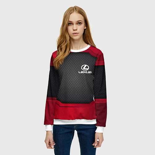 Женский свитшот LEXUS SPORT / 3D-Белый – фото 3