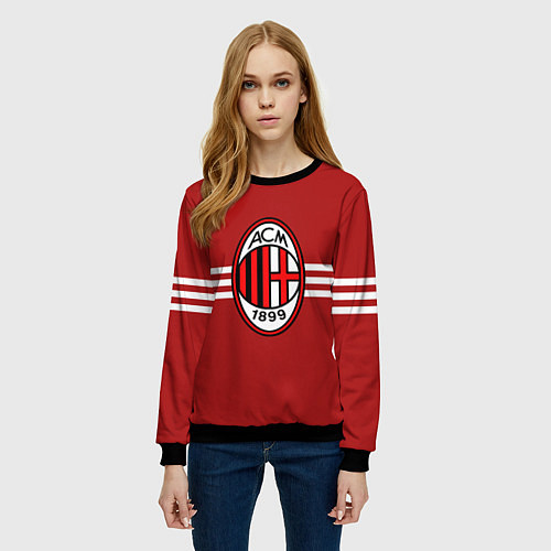 Женский свитшот AC Milan 1899 / 3D-Черный – фото 3