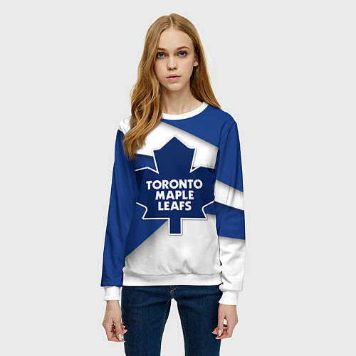 Женский свитшот Toronto Maple Leafs / 3D-Белый – фото 3