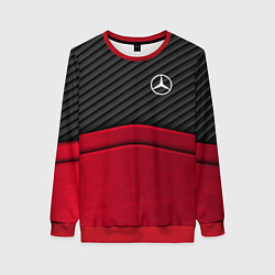 Женский свитшот Mercedes Benz: Red Carbon