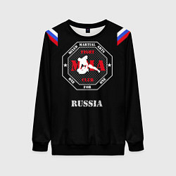 Свитшот женский MMA Russia, цвет: 3D-черный