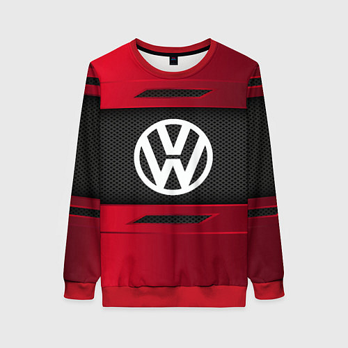 Женский свитшот Volkswagen Collection / 3D-Красный – фото 1