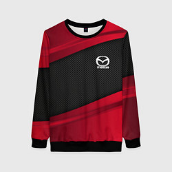 Свитшот женский Mazda: Red Sport, цвет: 3D-черный