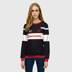 Свитшот женский Honda Sport, цвет: 3D-красный — фото 2
