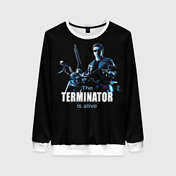 Свитшот женский Terminator: Is alive, цвет: 3D-белый