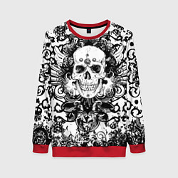 Женский свитшот Grunge Skull