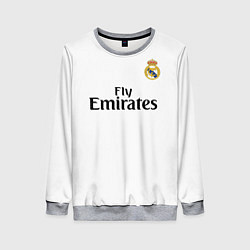 Свитшот женский FC Real Madrid: Ramos Home 18-19, цвет: 3D-меланж