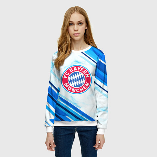 Женский свитшот Bayern Munchen / 3D-Белый – фото 3