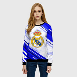 Свитшот женский Real Madrid, цвет: 3D-черный — фото 2